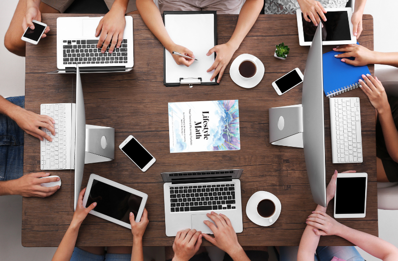 Students using Lifestyle Math